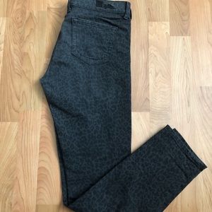 Black Leopard Jeans